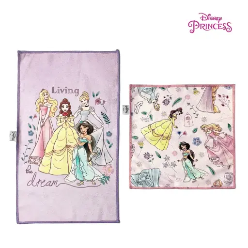 Disney Microfiber Face & Hand Towel Set (Various Designs)