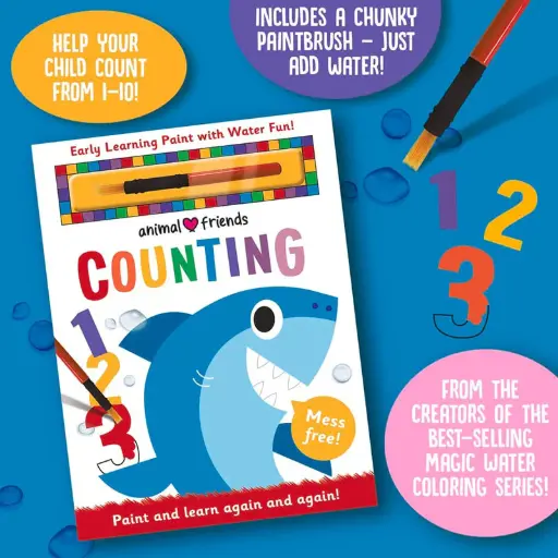 Animal Friends - Counting (Early Learning Magic Water Coloring)