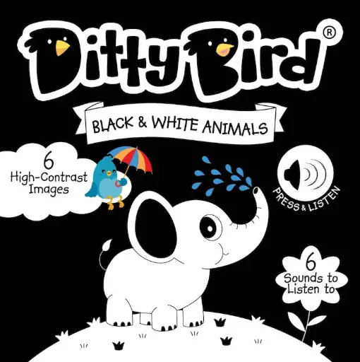Ditty Bird Black and White Animals Sound Book