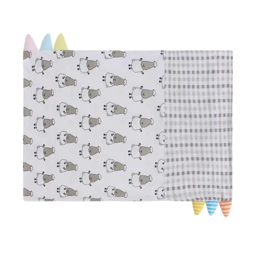 Baa Baa Sheepz Jumbo Bed-time Buddy Case - Big Sheepz with Checkers 