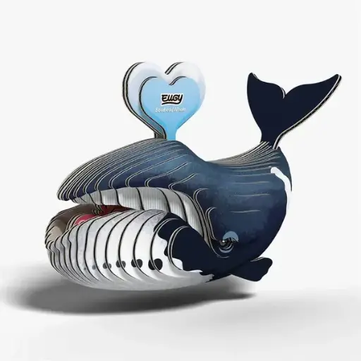 Eugy 3D Cardboard Model Kit - Bowhead Whale