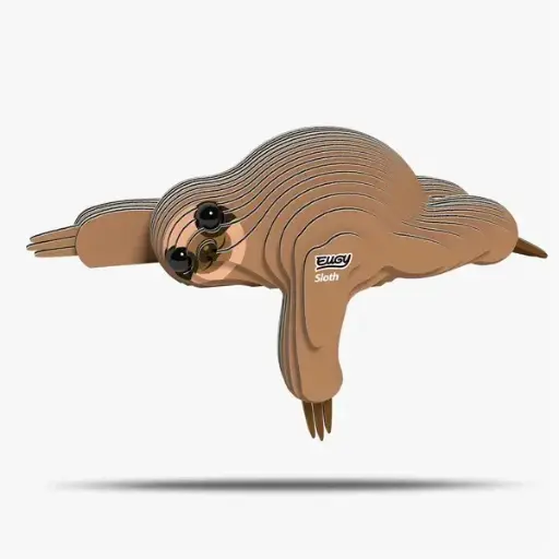 Eugy 3D Cardboard Model Kit - Sloth