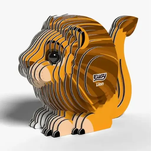 Eugy 3D Cardboard Model Kit - Lion