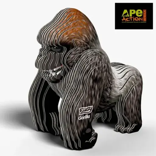 Eugy 3D Cardboard Model Kit - Gorilla