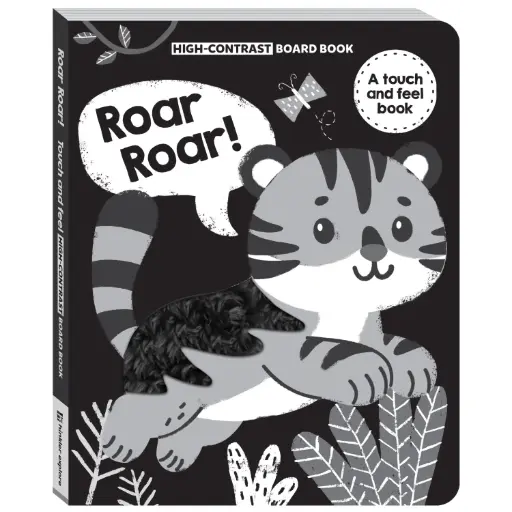 High Contrast Board Book: Roar Roar! Touch and Feel Book