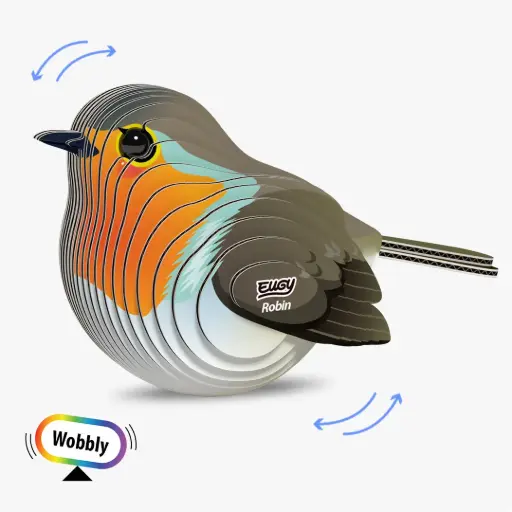 Eugy 3D Cardboard Model Kit - Robin
